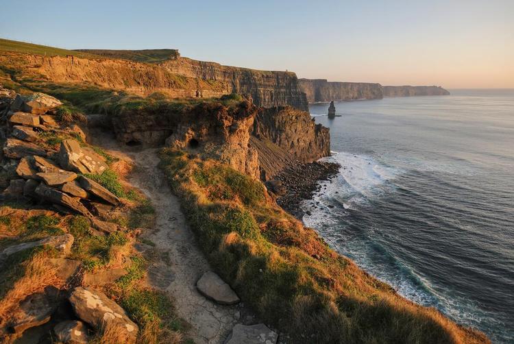 The Cliff of Moher at sun set