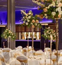 Wedding Flowers and Candles at The Galmont Hotel & Spa