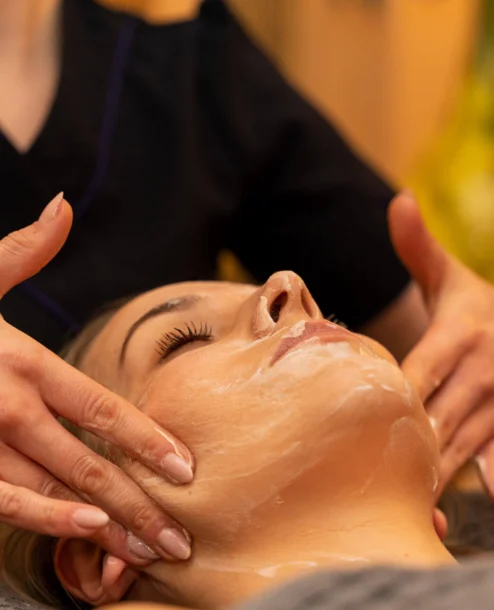 Relaxing spa facial treatment at The Galmont Hotel & Spa.
