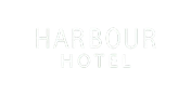 Harbour Hotel logo on a dark background.