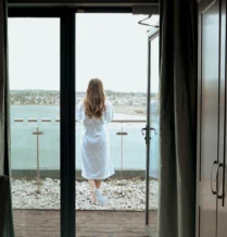 Scenic views of Lough Atalia from The Terrace at The Galmont Hotel & Spa